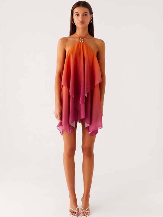 Peppermayo Dresses & Skirts - Peppermayo Twin Flame Mini Dress - Orange Gradient